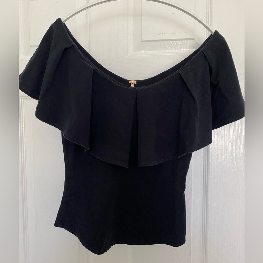Free People ruffled off the shoulder tops